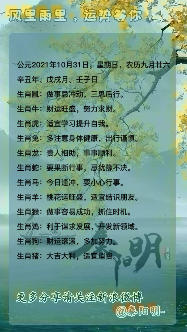 生肖运势