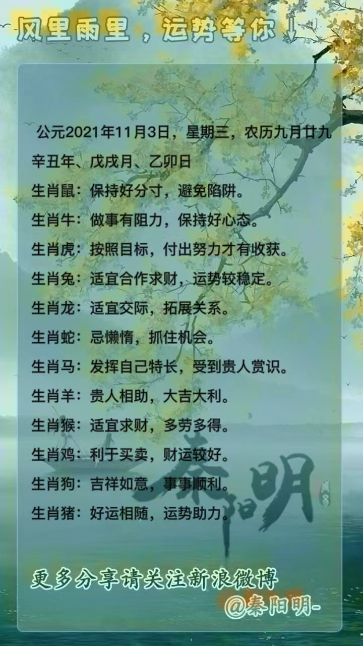 生肖每日运势