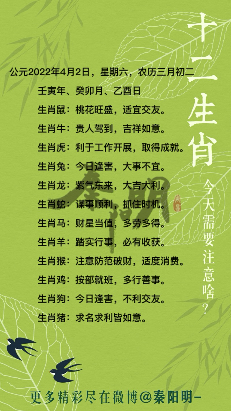 十二生肖每日运势