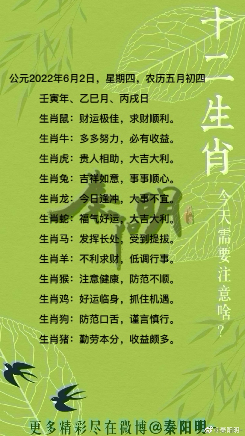 十二生肖每日运势