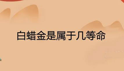 白蜡金命最忌讳行业