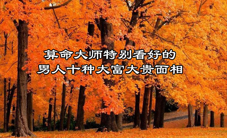 算命大师特别看好的男人的十种大富大贵面相 算命大师特别看好的男人的十种大富大贵面相