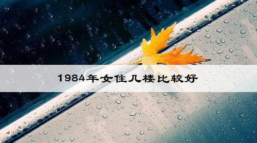 1984年女住几楼比较好