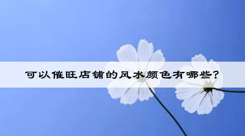 可以催旺店铺的风水颜色有哪些?