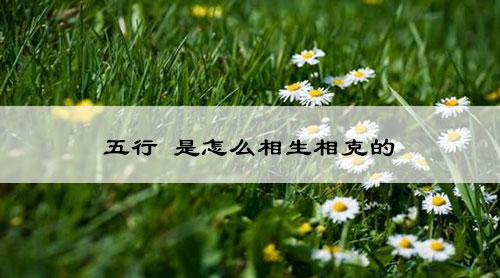 五行 是怎么相生相克的