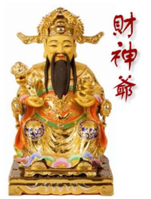 餐馆提升财运应该摆放文财神爷