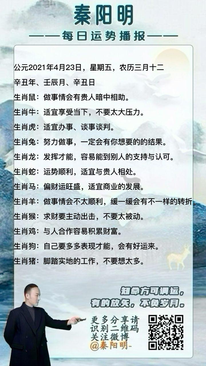 天津易经大师秦阳明介绍十二生肖运势