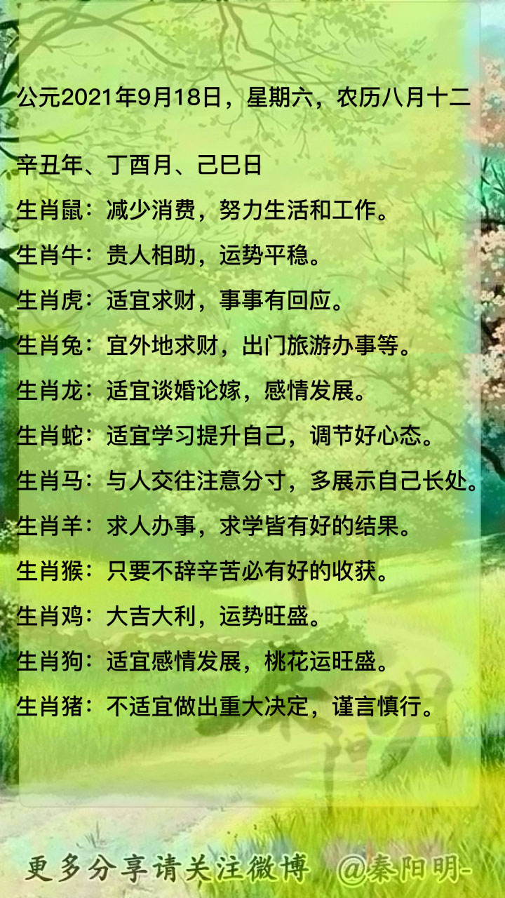 浅谈2021年9月16日十二生肖每日运势