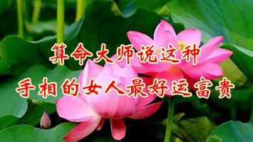 算命大师说这种手相的女人最好运富贵 算命大师说这种手相的女人最好运富贵