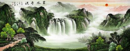 家居字画风水与八字五行的关系:五行缺水